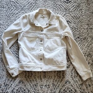 Madewell White Denim Jacket Size XS